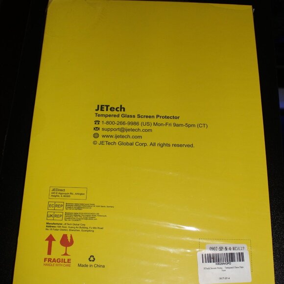 JETech Screen Protector for iPad Pro 12.9-Inch 2022/2021/2020/2018 Model, 1-Pack - Picture 2 of 2